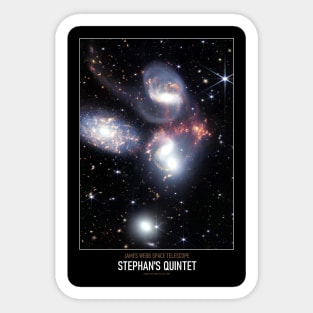 High Resolution Astronomy Stephan's Quintet Sticker